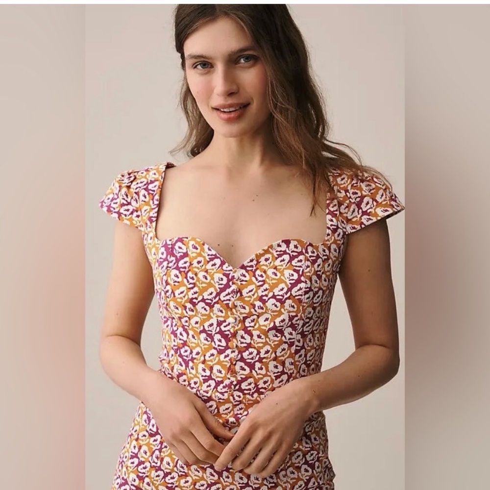 *Anthropologie Maeve The Cecily Fit and Flare Sweetheart Dress - Picture 3 of 4